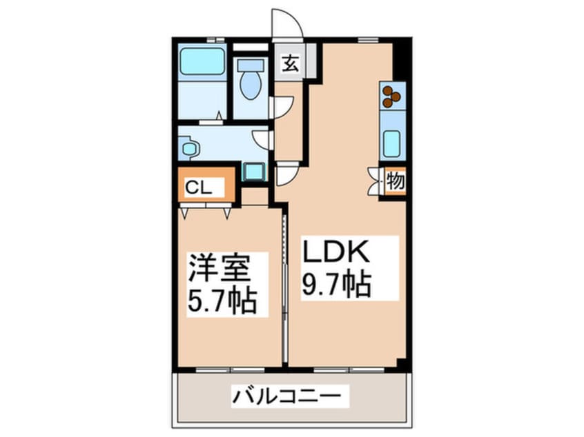 間取図 エコノ・テレステ－ション１１