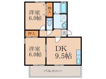 間取図 メルベーユ前田