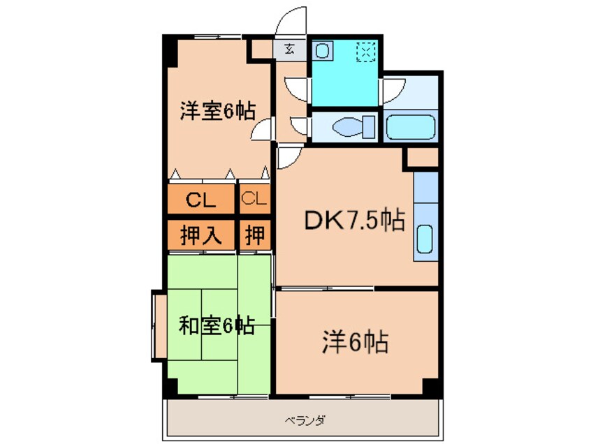 間取図 小文字幹線ビル