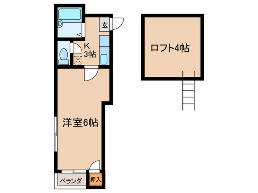間取図 ラビアンローズ博多