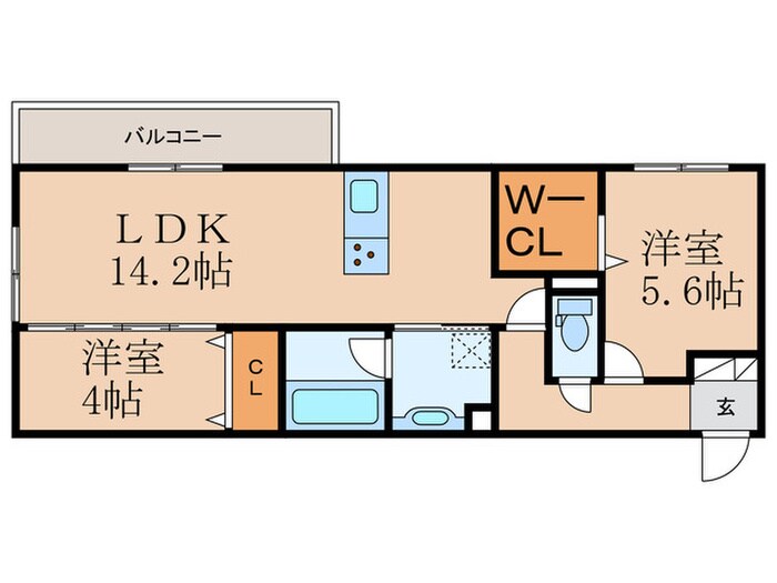 間取り図 D-ROOM浅生