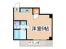眞鍋ビル 1Rの間取り