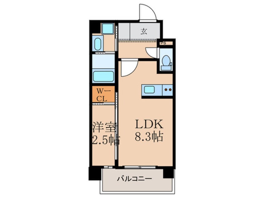 間取図 アルティザ春日原駅前マークス