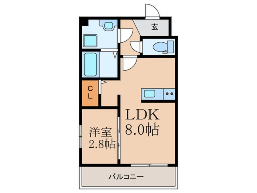 間取図 アルティザ春日原駅前クロス