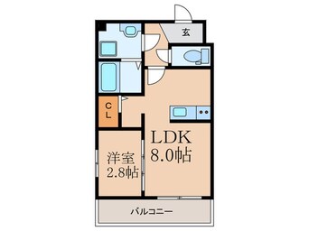 間取図 アルティザ春日原駅前クロス