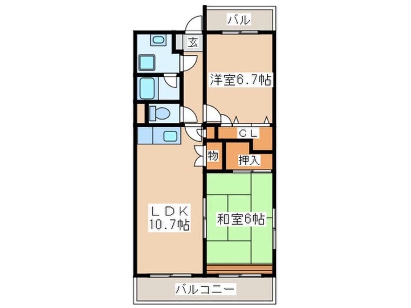 間取図 レジデンス原田