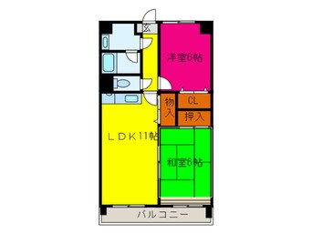 間取図 レジデンス原田