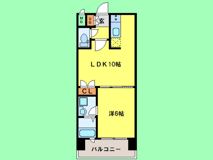 間取図 レジディア薬院大通