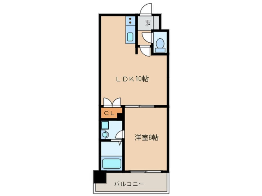 間取図 レジディア薬院大通