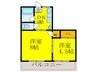 高宮森ビル 2DKの間取り