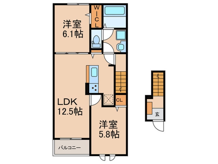 間取り図 仮）アリビオ５８