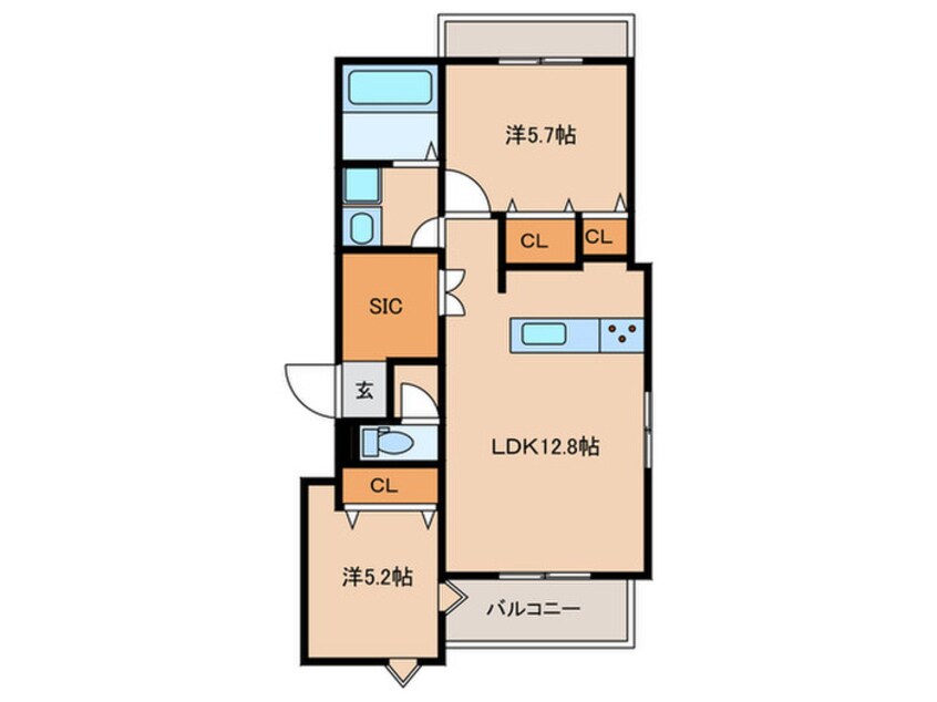 間取図 quador Contigo平和