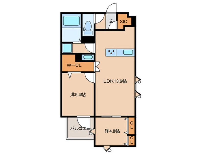 間取図 quador Contigo平和