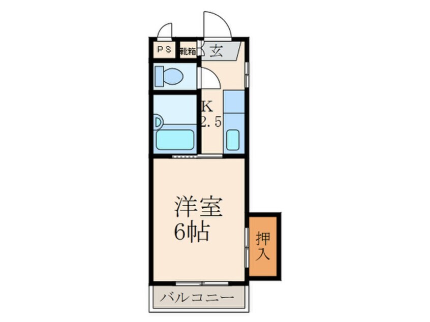 間取図 シャトレ井堀