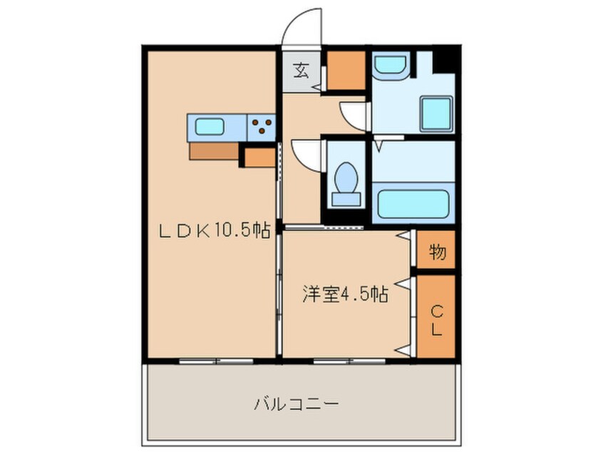 間取図 D-roomグランクリュ姪浜