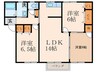 フィオーレⅠ　Ａ棟 3LDKの間取り
