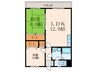 arkhills志井 2LDKの間取り