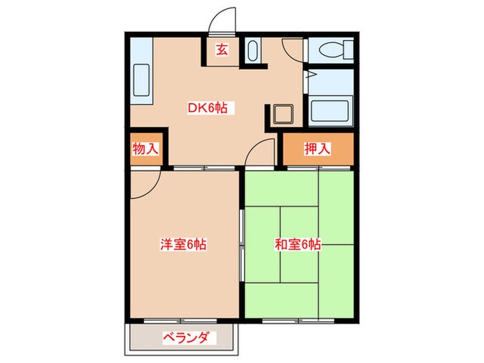 間取り図 ビューティームーン岡