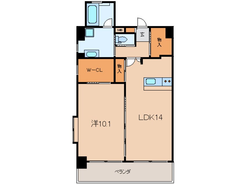 間取図 Bay Side Asano