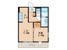 D-room大野城　A棟 1LDKの間取り