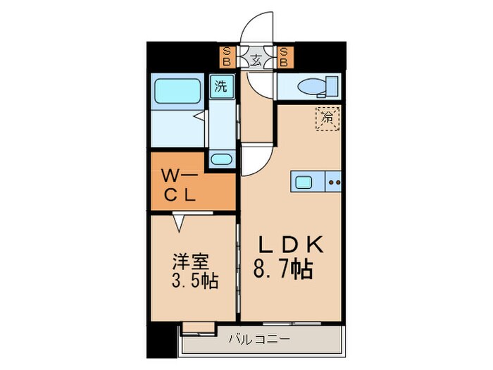 間取り図 エンクレスト博多ＭＡＴＥ(201)