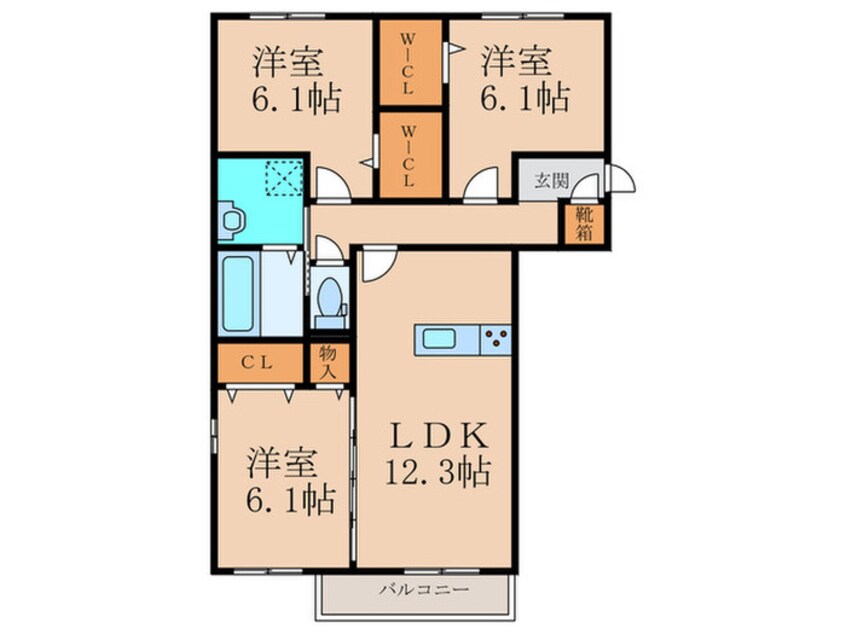 間取図 プリメーラ藤原