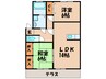 ファミール Ｂ 2LDKの間取り