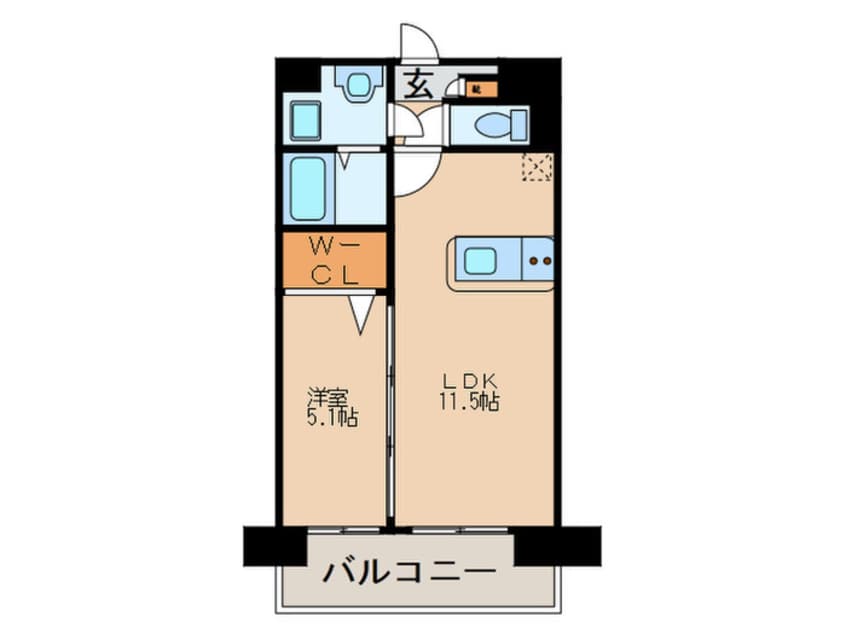 間取図 テイルガーデン博多