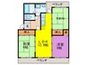 カ－ムヒルズ板付 3LDKの間取り