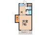 コーポ志賀 1Kの間取り