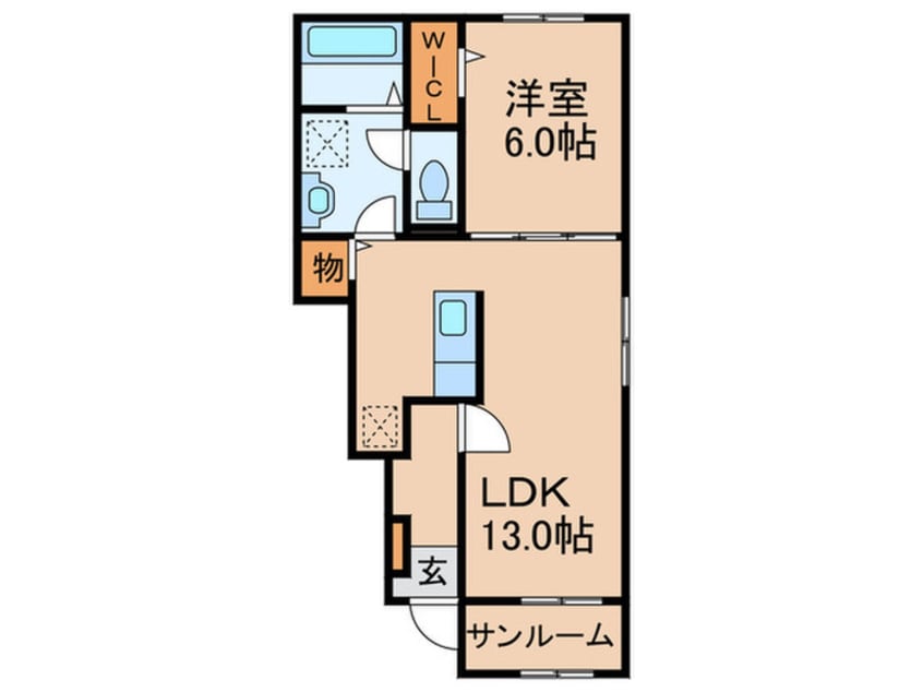 間取図 ゼフィール岡垣