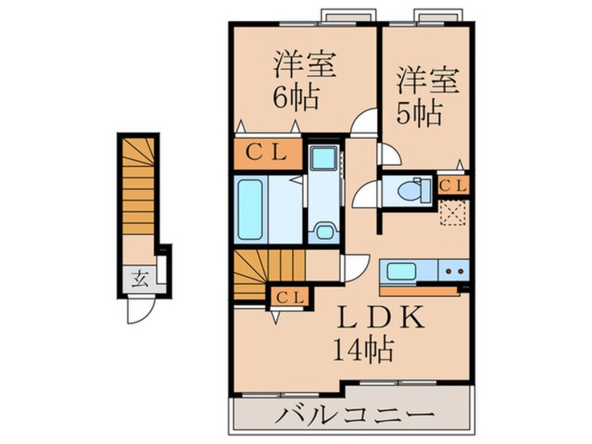 間取図 ロータス川宮１