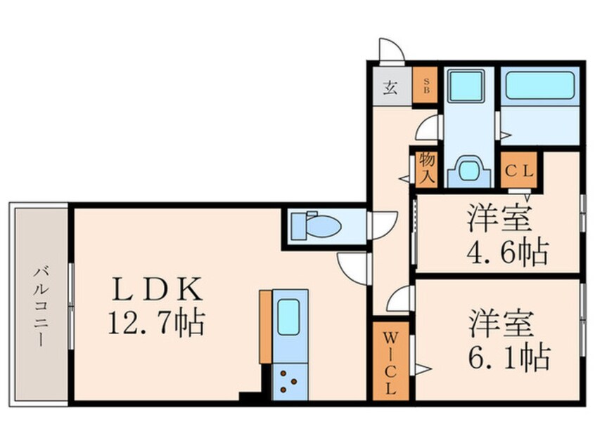 間取図 仮)アザレア熊本