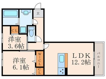 間取図 仮)アザレア熊本