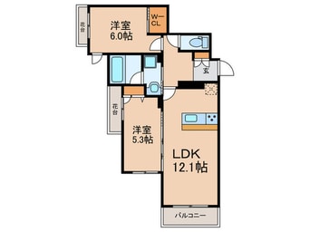 間取図 仮)U residence東比恵