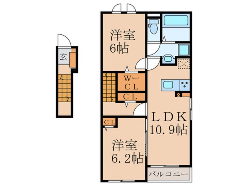 間取図 ロータス川宮４