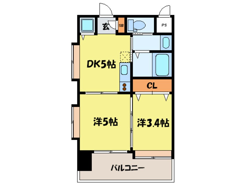 間取図 ネストピア平尾駅前(1001)