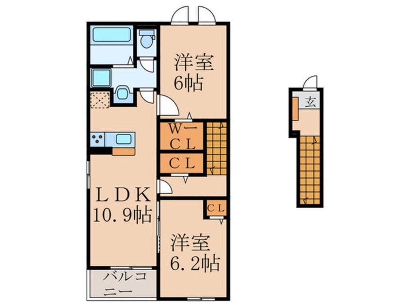 間取図 ロータス川宮５