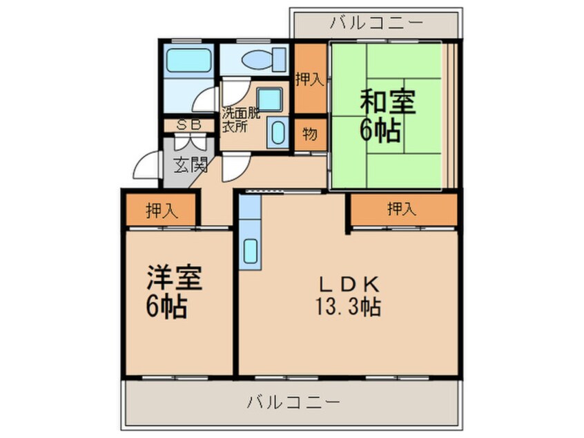 間取図 ロイヤルハイツ泉