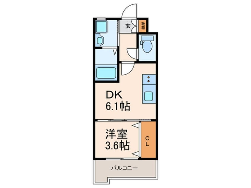 間取図 仮）アルゴヴィラージュ天神Ⅱ