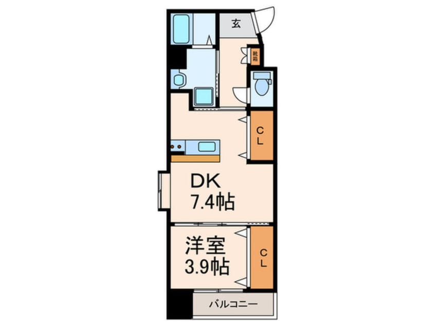 間取図 仮）アルゴヴィラージュ天神Ⅱ