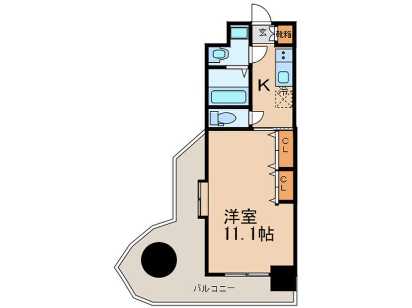 間取図 ロイヤルリバービュー１４３