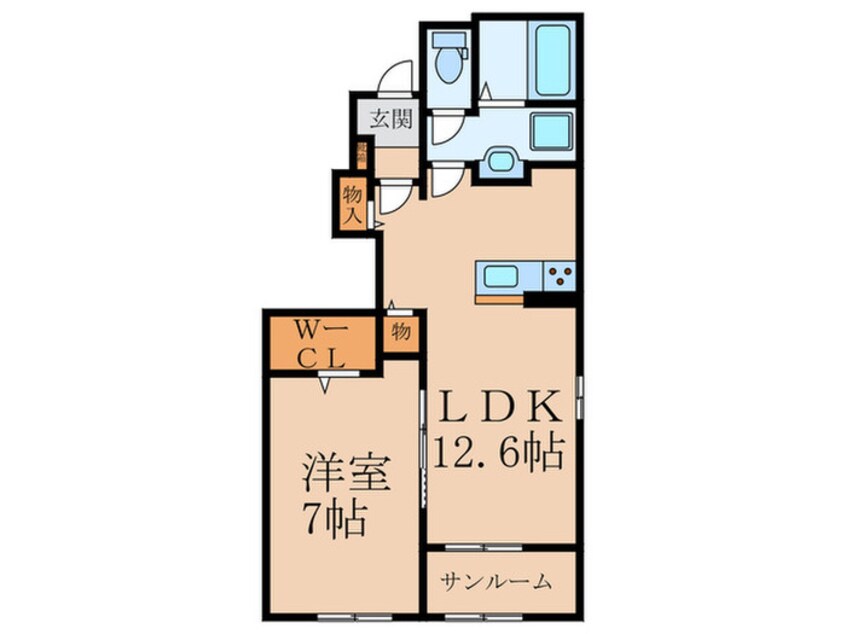 間取図 グレイシャスの樹　Ｂ