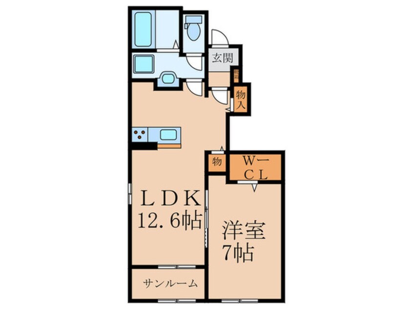 間取図 グレイシャスの樹　Ｂ