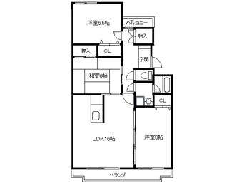 間取図 カーサあんとく Ⅰ番館