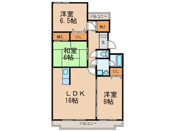 間取図 カーサあんとく Ⅰ番館