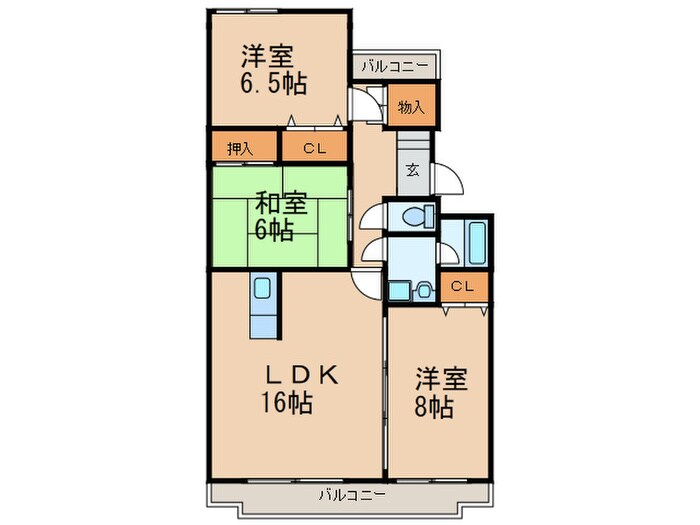 間取り図 カーサあんとく Ⅰ番館