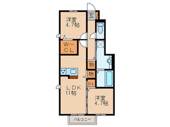 間取図 エスペランサ宮若