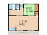 コ－ポ別府 1LDKの間取り