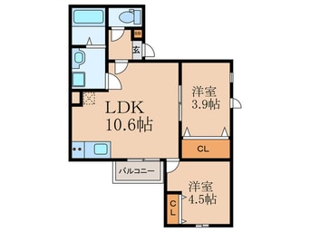 間取図 仮)カトレア板付